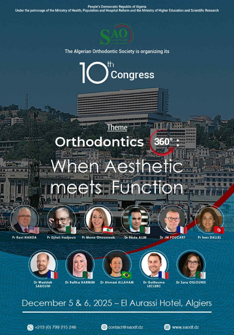 Congrès annuel de la Algerian Orthodontic Society (SAO)