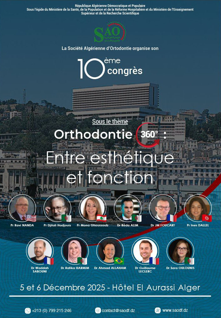 Congrès annuel de la Société Algérienne d'Orthodontie (SAO)